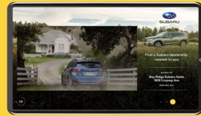 <strong>Engagement Ad (All Formats)</strong> <br>Maximize engagement with scrollable galleries, geolocators, trivia, and new advanced gamified formats