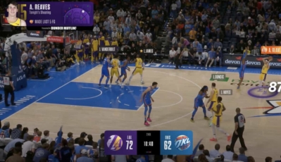 <strong>Peacock Performance View (NBA Only) </strong> <br>Surround real-time data and player performance stats during live games